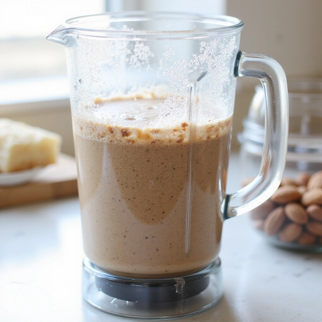 Almond Milk Coffee Creamer Recipes Dairy Free and Healthy - Step 2: Blend Almonds and Water