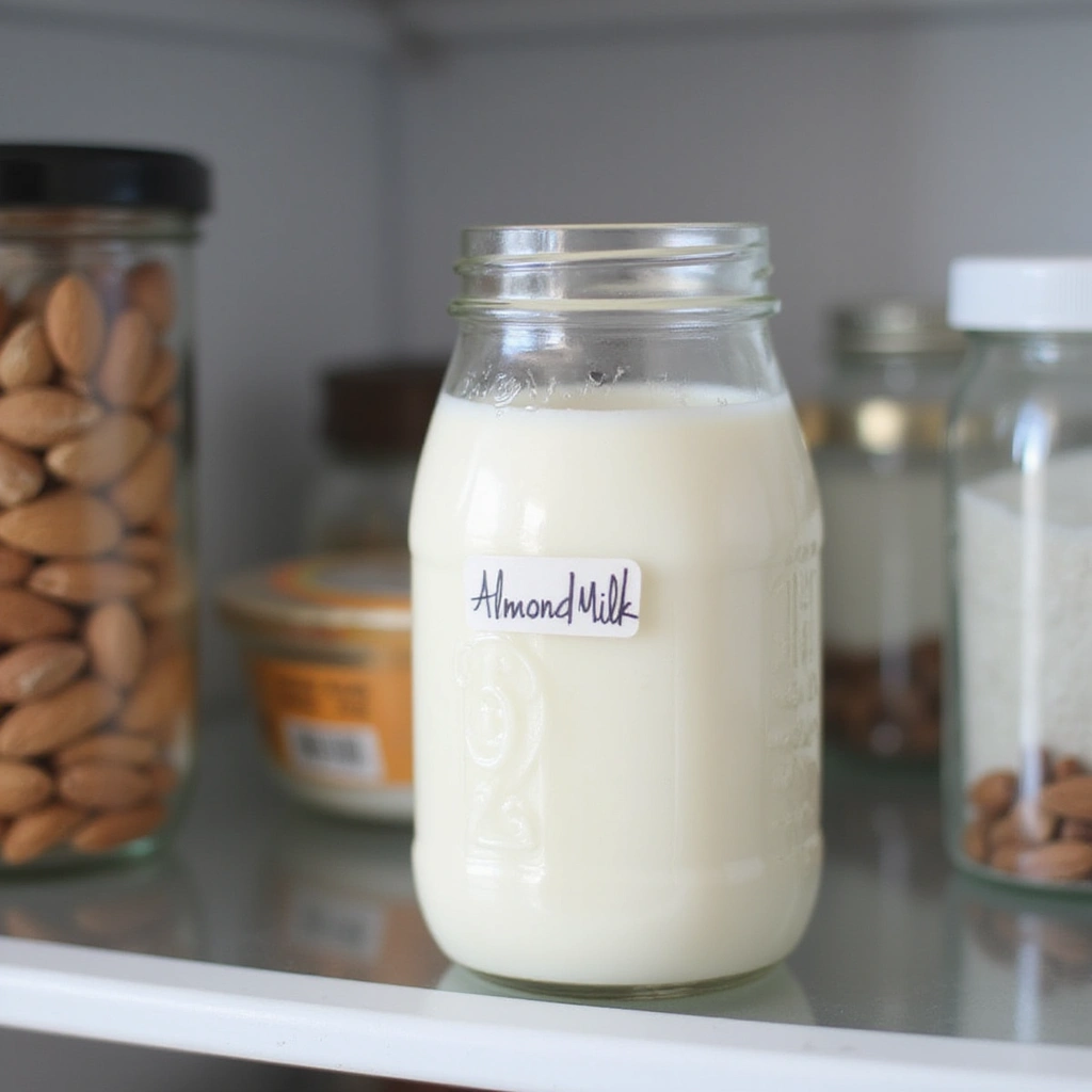 Almond Milk Coffee Creamer Recipes Dairy Free and Healthy - Step 5: Store the Almond Milk