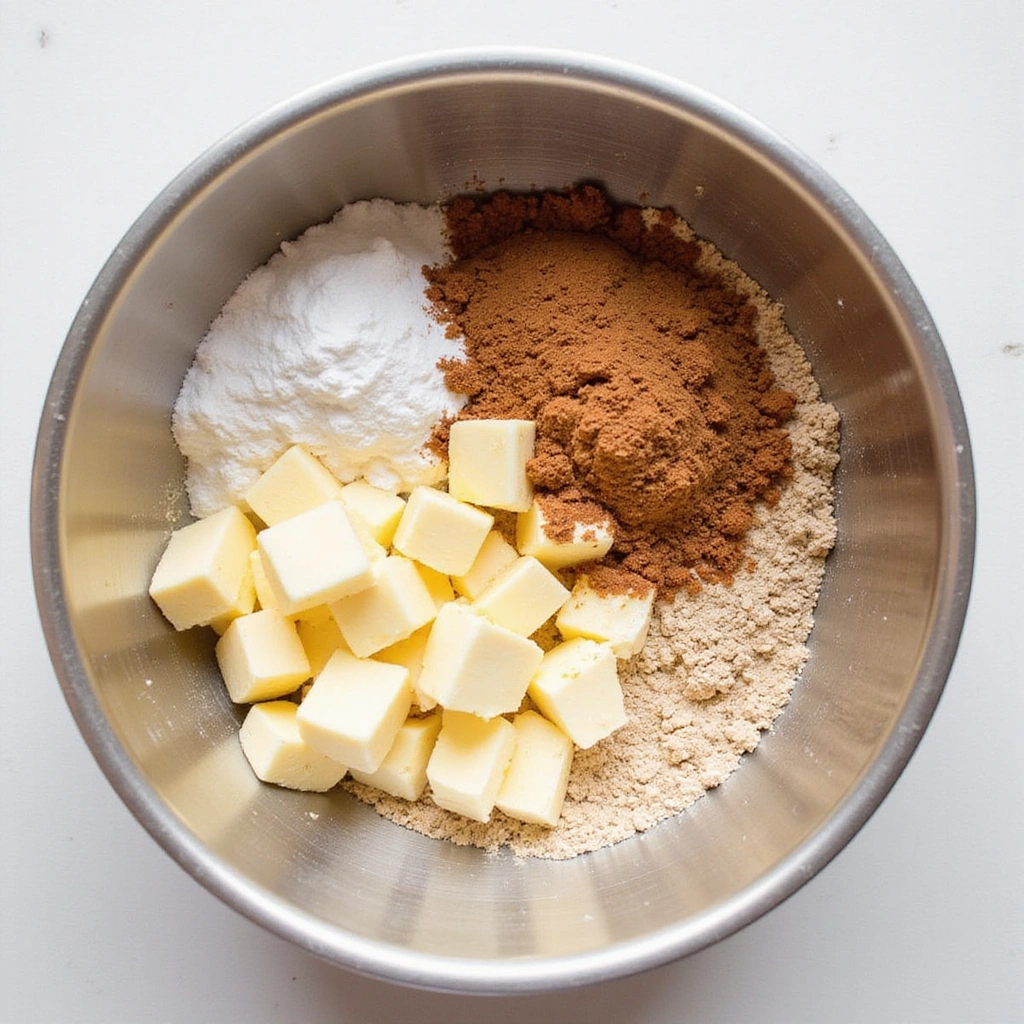 Blueberry Coffee Cake Recipes with Streusel Topping Crunchy Sweet - Step 2: Make the Streusel Topping