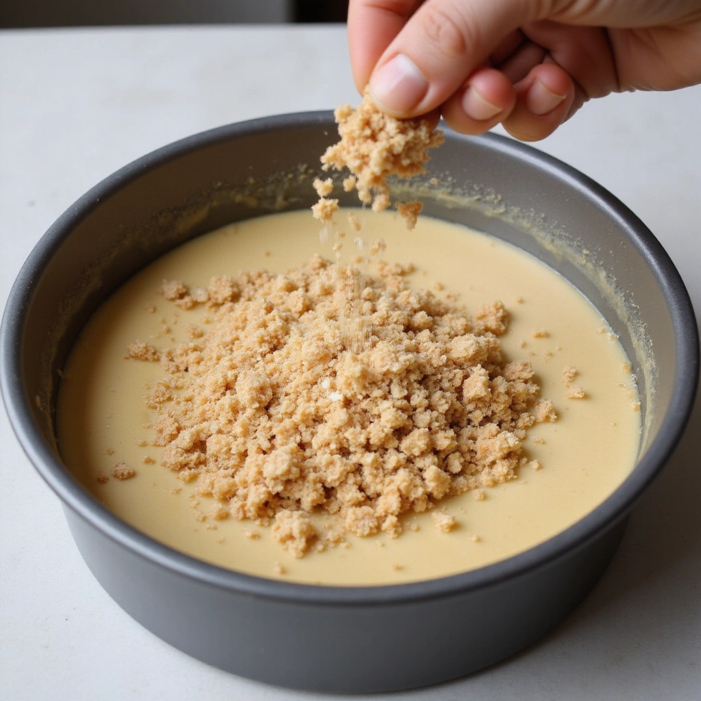 Blueberry Coffee Cake Recipes with Streusel Topping Crunchy Sweet - Step 8: Add Streusel Topping