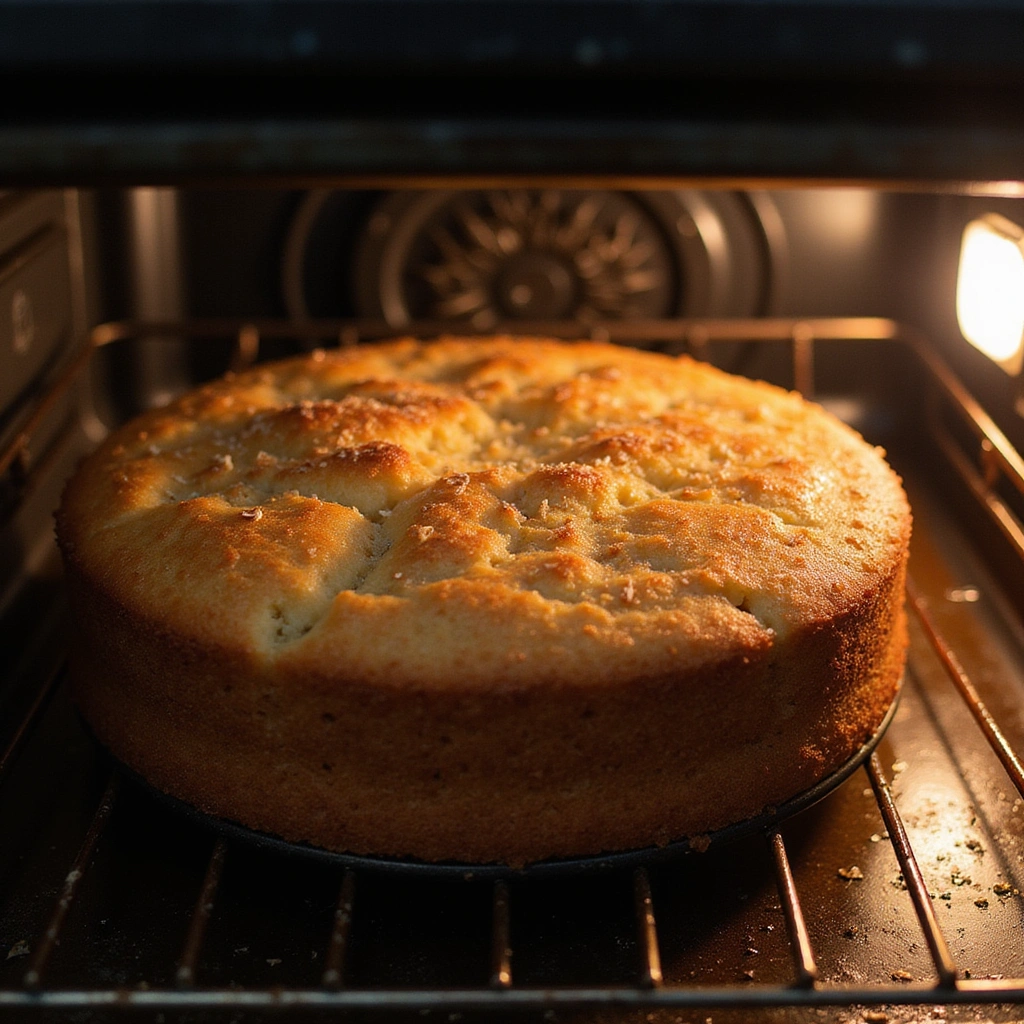 Blueberry Coffee Cake Recipes with Streusel Topping Crunchy Sweet - Step 9: Bake the Cake