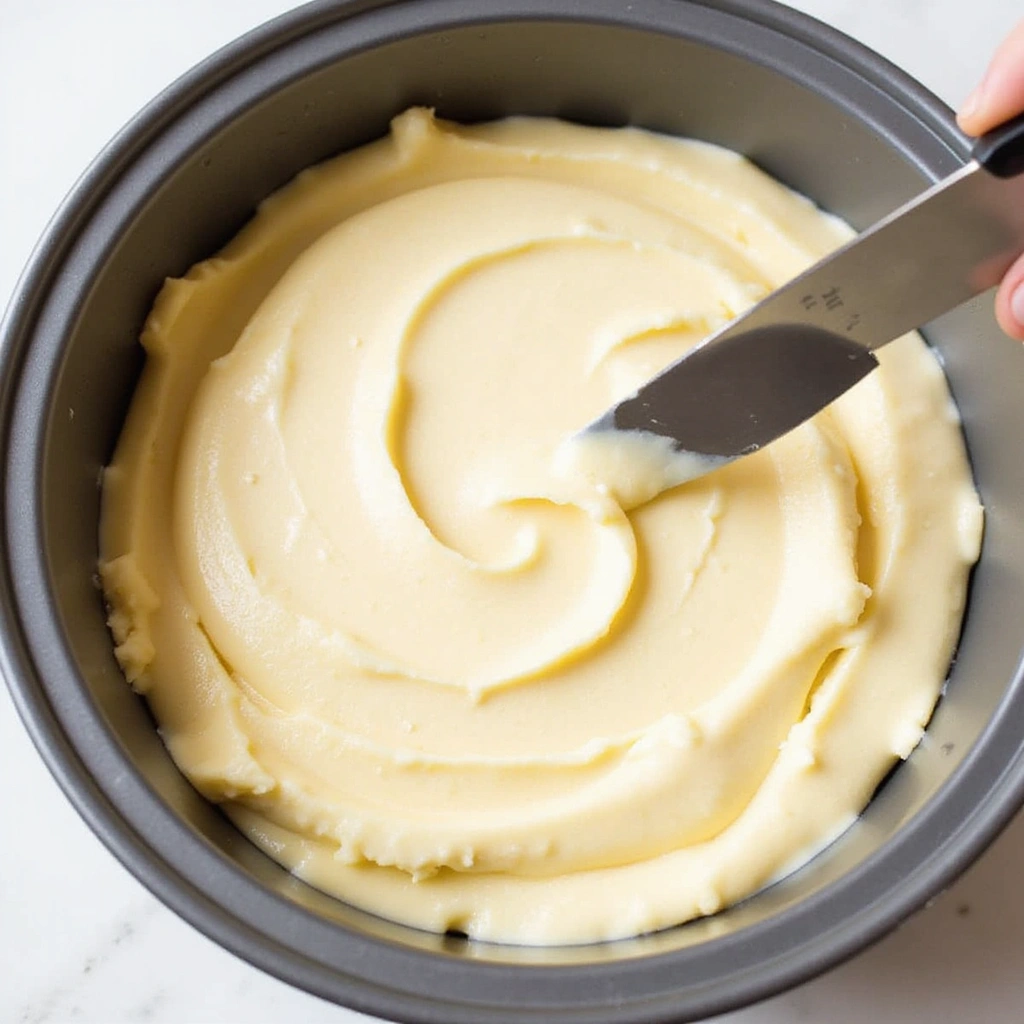 Blueberry Cream Cheese Coffee Cake Recipes Soft and Moist - Step 6: Layer the Batter and Filling