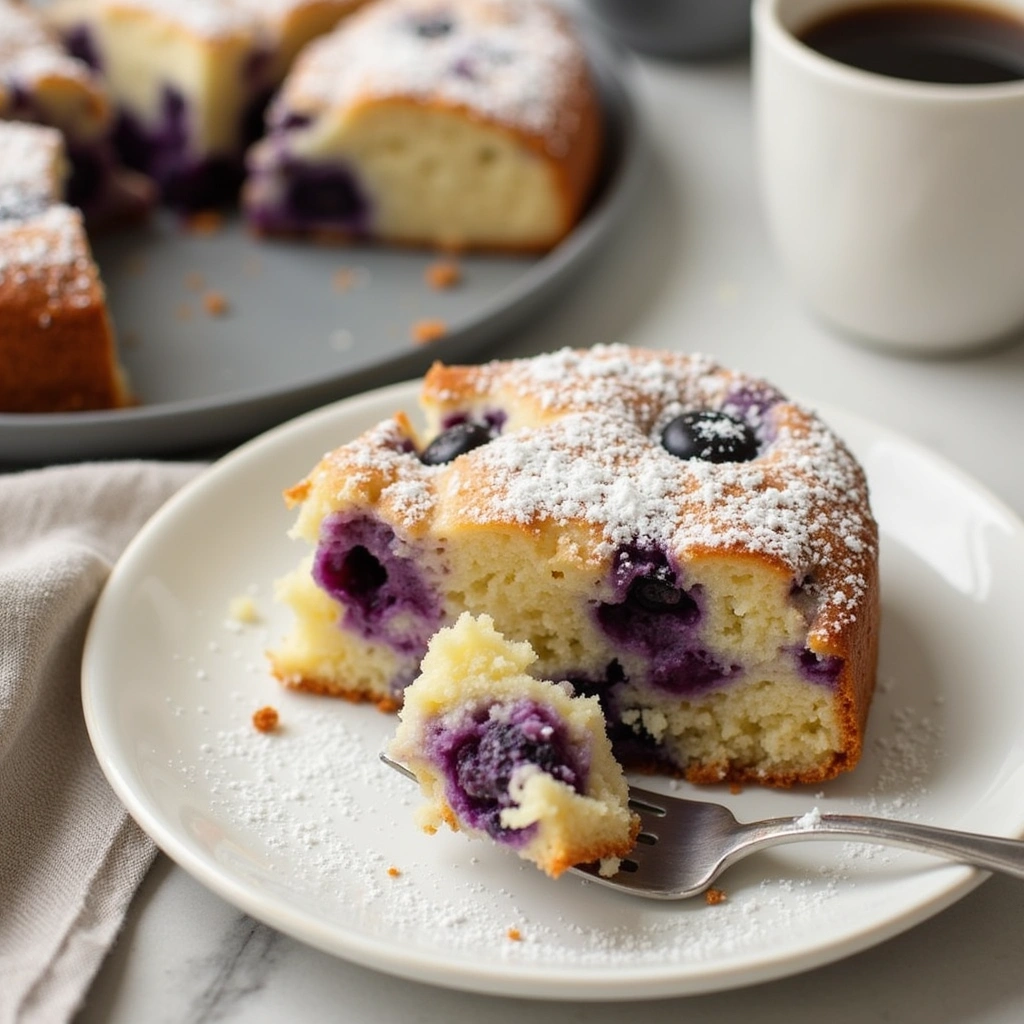 Blueberry Cream Cheese Coffee Cake Recipes Soft and Moist - Step 9: Serve and Enjoy