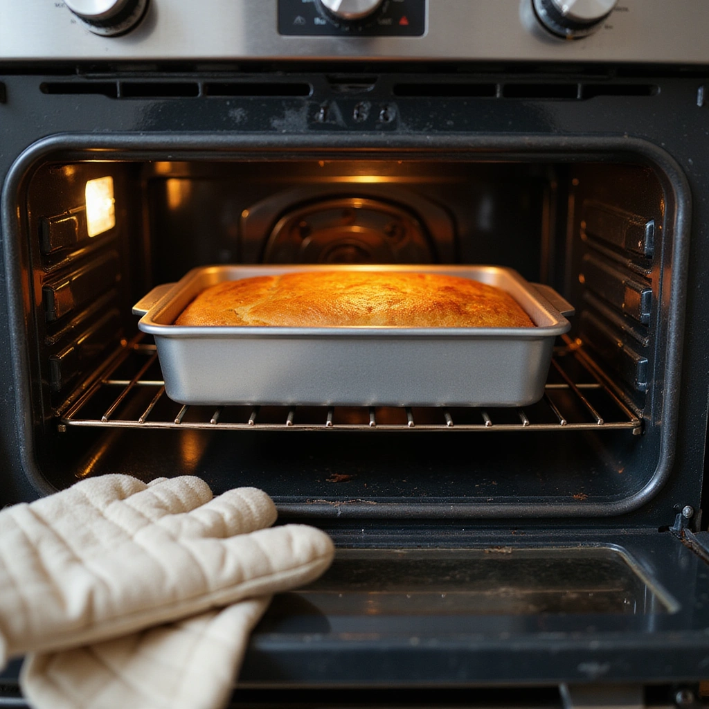 Cherry Coffee Cake Recipes with Pie Filling Juicy and Delicious - Step 11: Bake the Cake