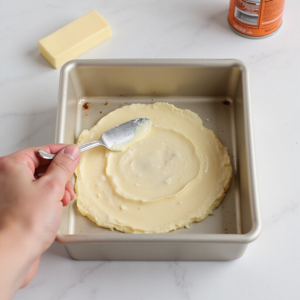 Cherry Coffee Cake Recipes with Pie Filling Juicy and Delicious - Step 2: Prepare the Baking Pan