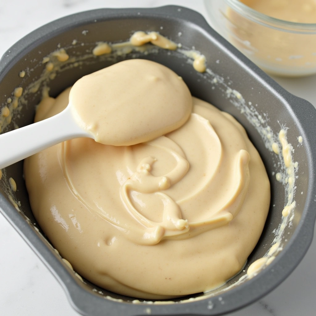 Cherry Coffee Cake Recipes with Pie Filling Juicy and Delicious - Step 9: Pour Batter into Pan