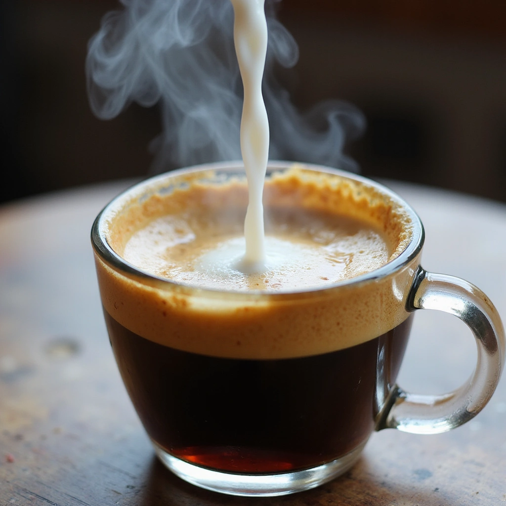 Coffee Recipes with White Chocolate Syrup Creamy and Delicious - Step 4: Add Steamed Milk