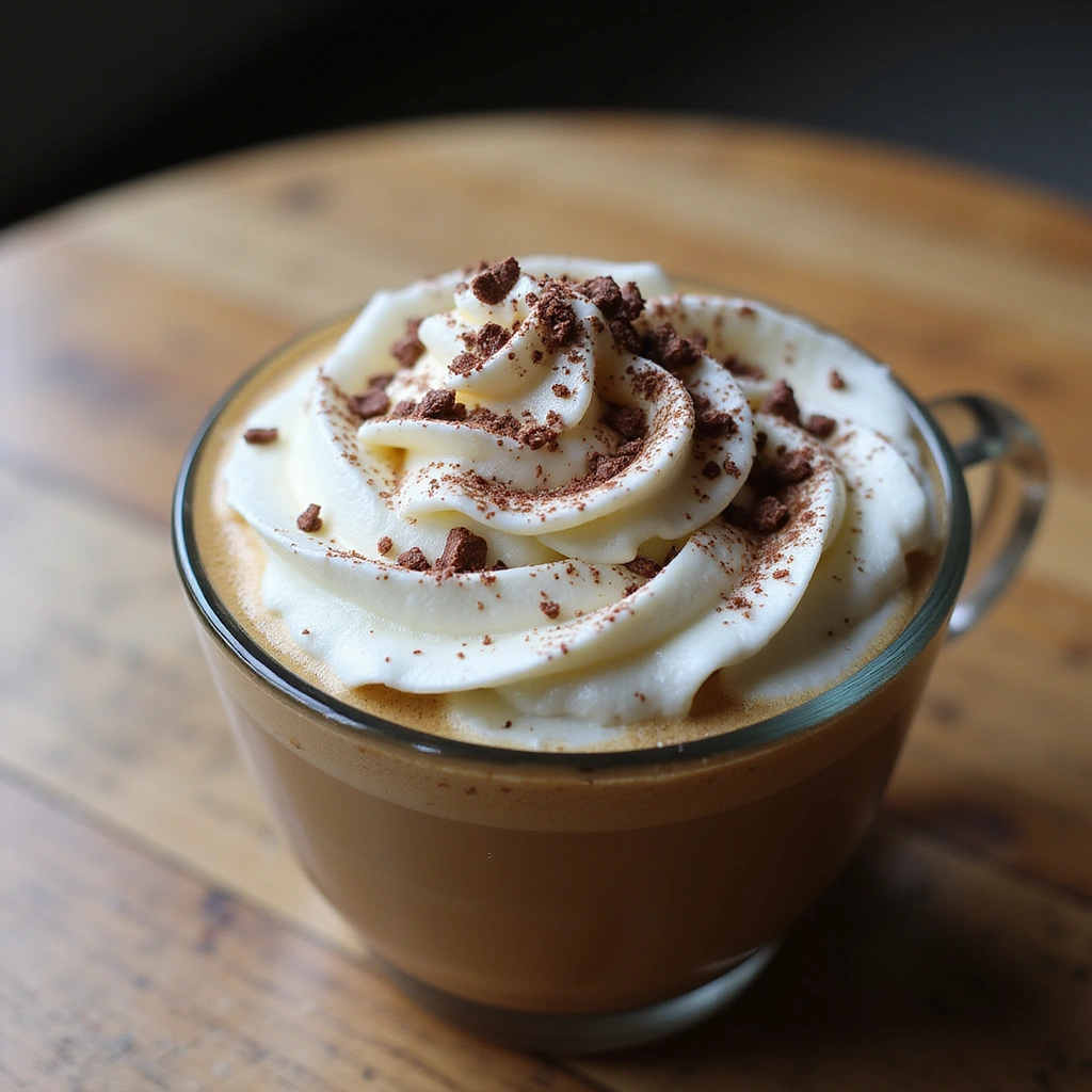 Coffee Recipes with White Chocolate Syrup Creamy and Delicious - Step 5: Top with Whipped Cream