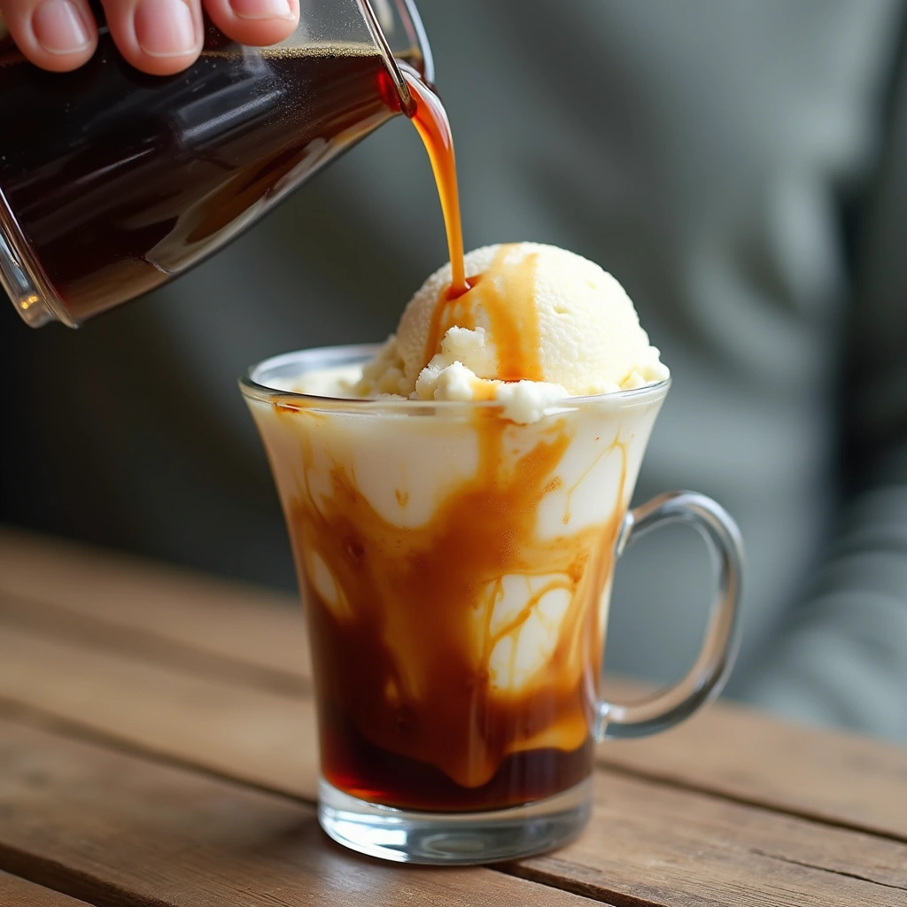 Coffee with Ice Cream Recipes Creamy and Indulgent Treat 3 Coffee with Ice Cream Recipes Creamy and Indulgent Treat - Step 3: Pour Espresso Over Ice Cream