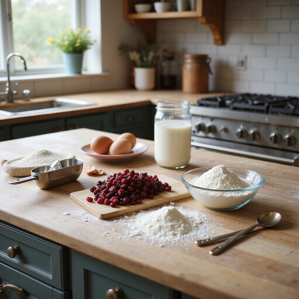 Cranberry Coffee Cake Recipes with Sour Cream Festive and Tart 1 Cranberry Coffee Cake Recipes with Sour Cream Festive and Tart - Step 1: Prepare Ingredients