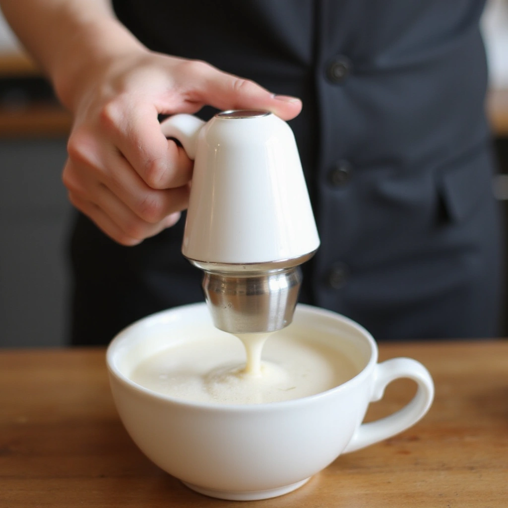 Half and Half Coffee Recipes Creamy and Simple Ideas - Step 3: Froth the Half and Half