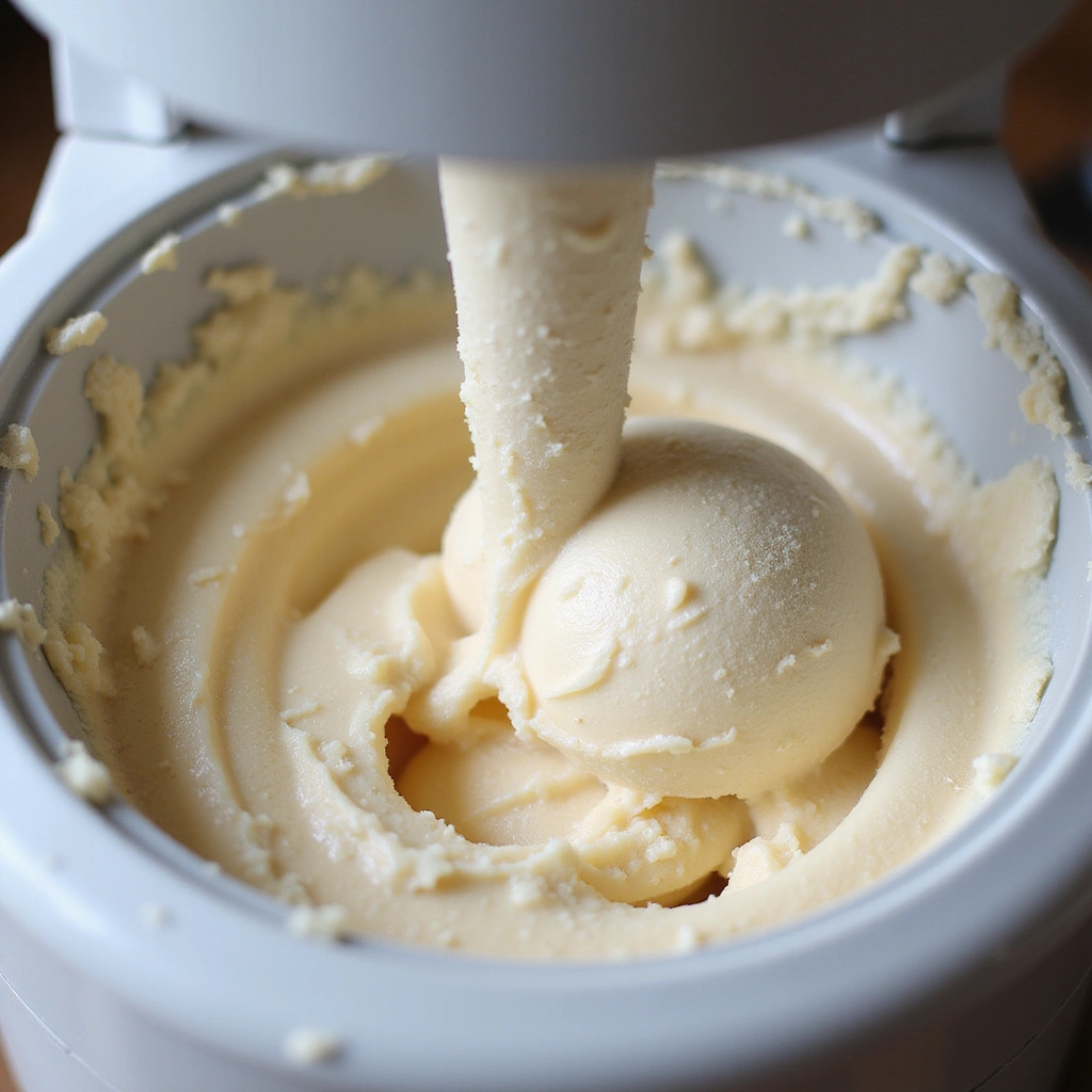 Keto Coffee Ice Cream Recipes Low Carb and Creamy - Step 4: Churn the Ice Cream