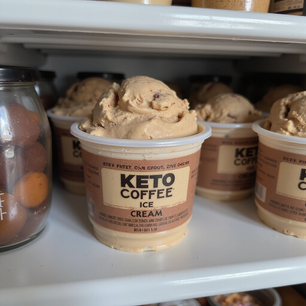 Keto Coffee Ice Cream Recipes Low Carb and Creamy - Step 6: Freeze Until Firm