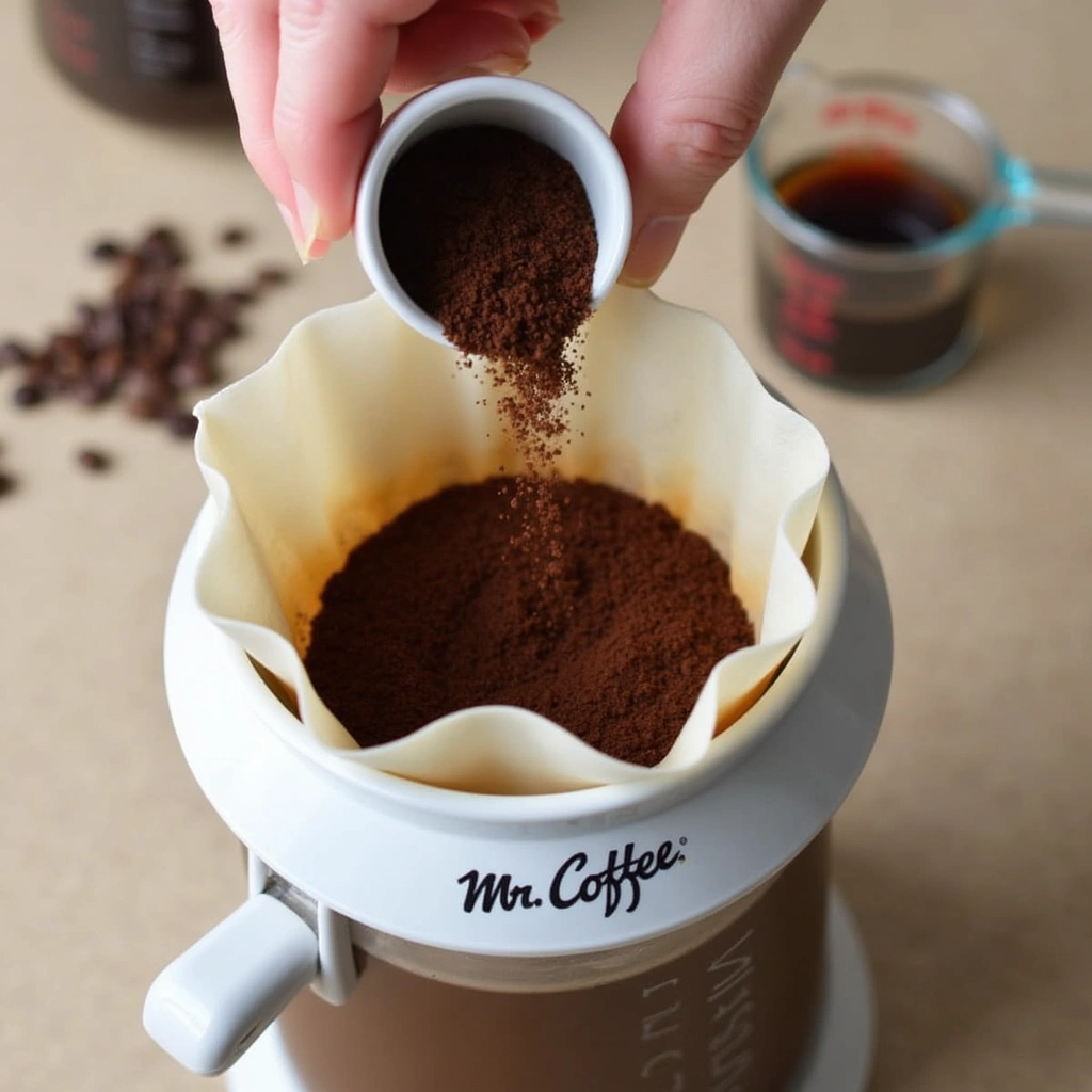 Mr Coffee Iced Coffee Maker Recipes Refreshing Drinks Anytime - Step 2: Add Coffee Grounds