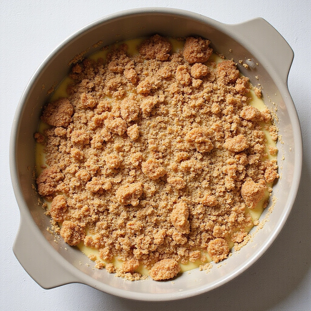 Old Fashioned Coffee Cake Recipes Timeless and Delicious - Step 10: Add the Streusel Topping