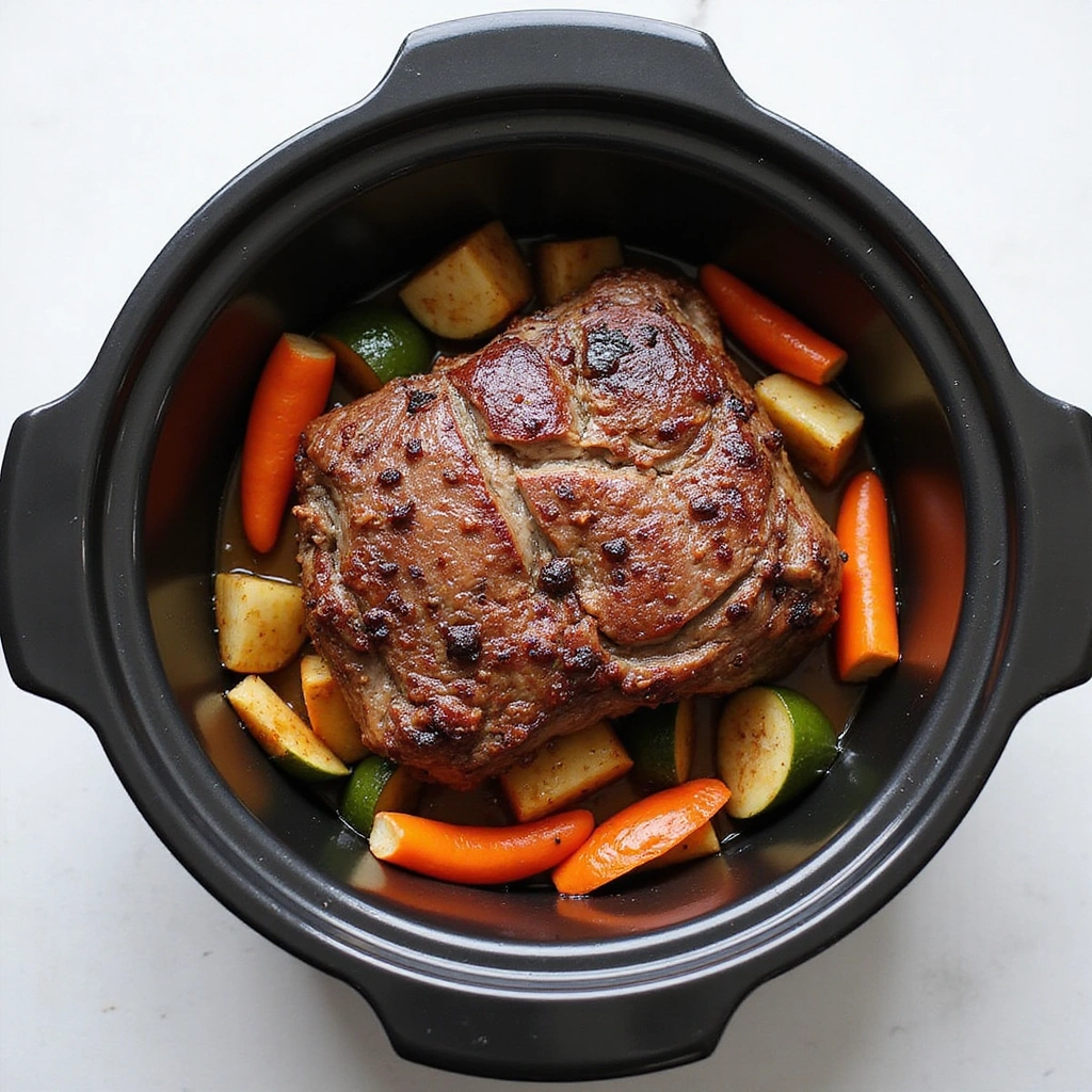 Pot Roast Crock Pot Recipes with Coffee Rich and Flavorful - Step 5: Add the Meat