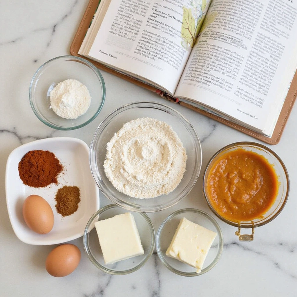 Pumpkin Cream Cheese Coffee Cake Recipes Cozy Fall Dessert - Step 1: Prepare Ingredients