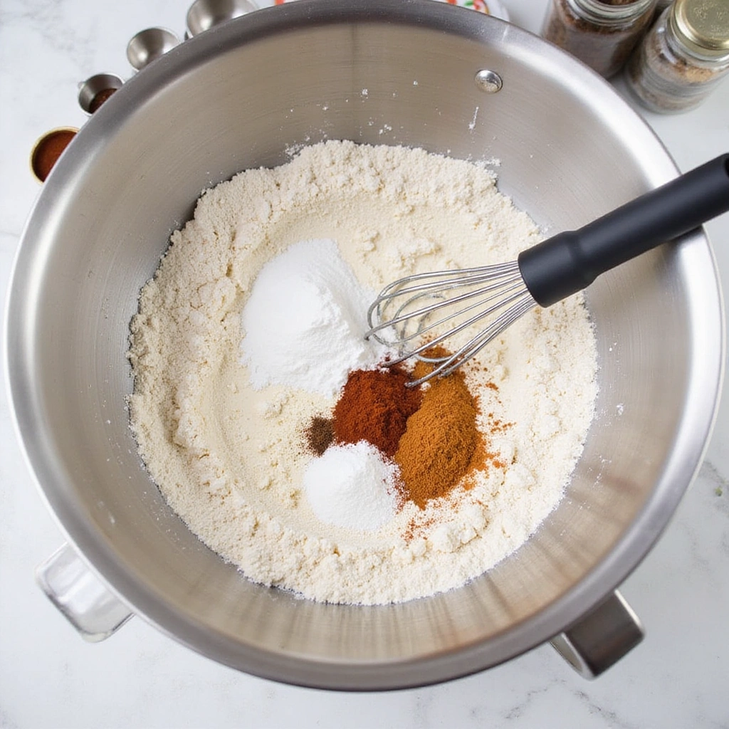 Pumpkin Cream Cheese Coffee Cake Recipes Cozy Fall Dessert - Step 2: Mix Dry Ingredients