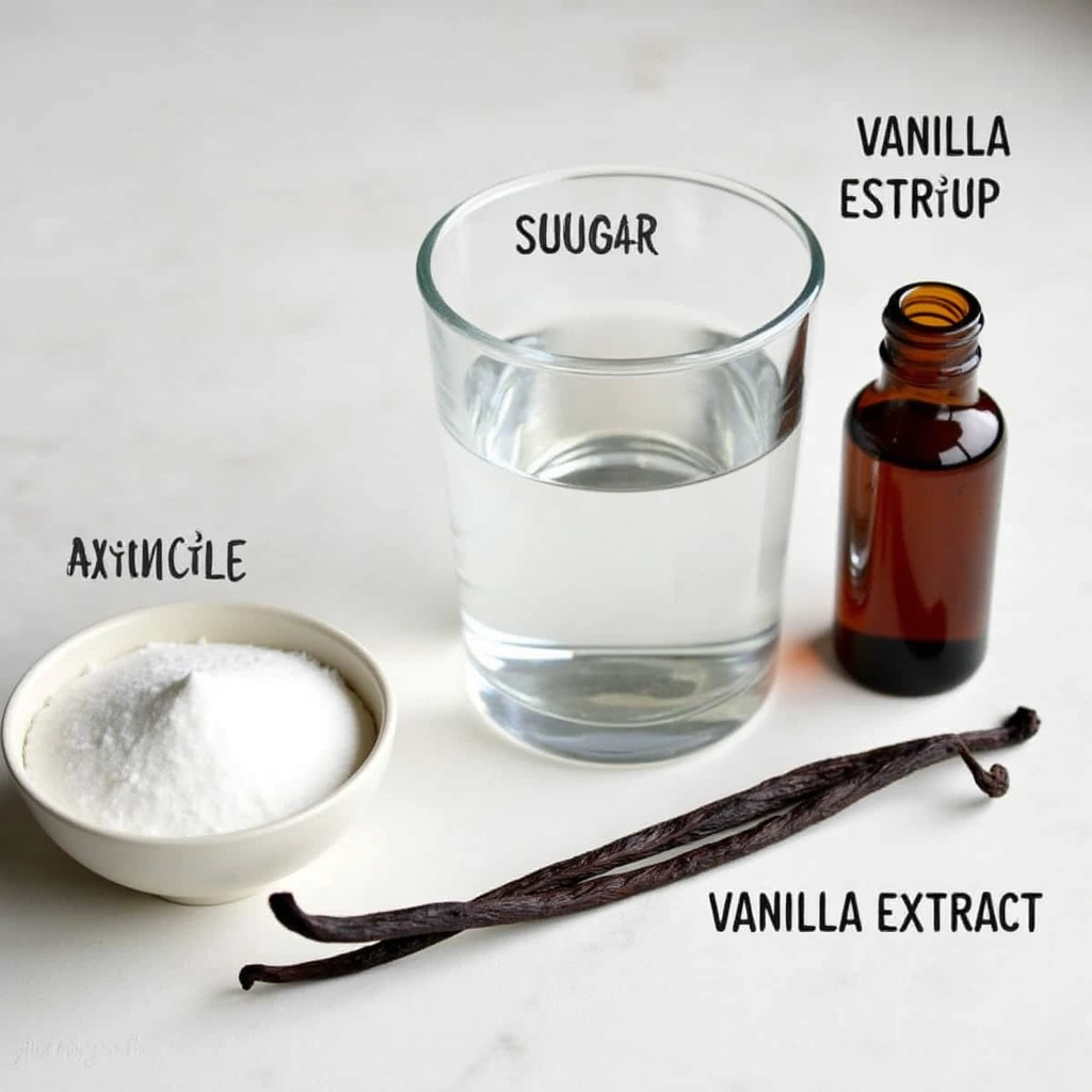 Vanilla Syrup for Coffee Recipes Sweet Homemade Touch 1 Vanilla Syrup for Coffee Recipes Sweet Homemade Touch - Step 1: Gather Ingredients
