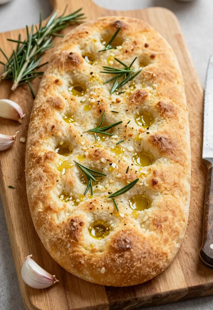 10 Dinner Bread Recipes to Complete Any Meal 2. Rosemary Garlic Focaccia 0