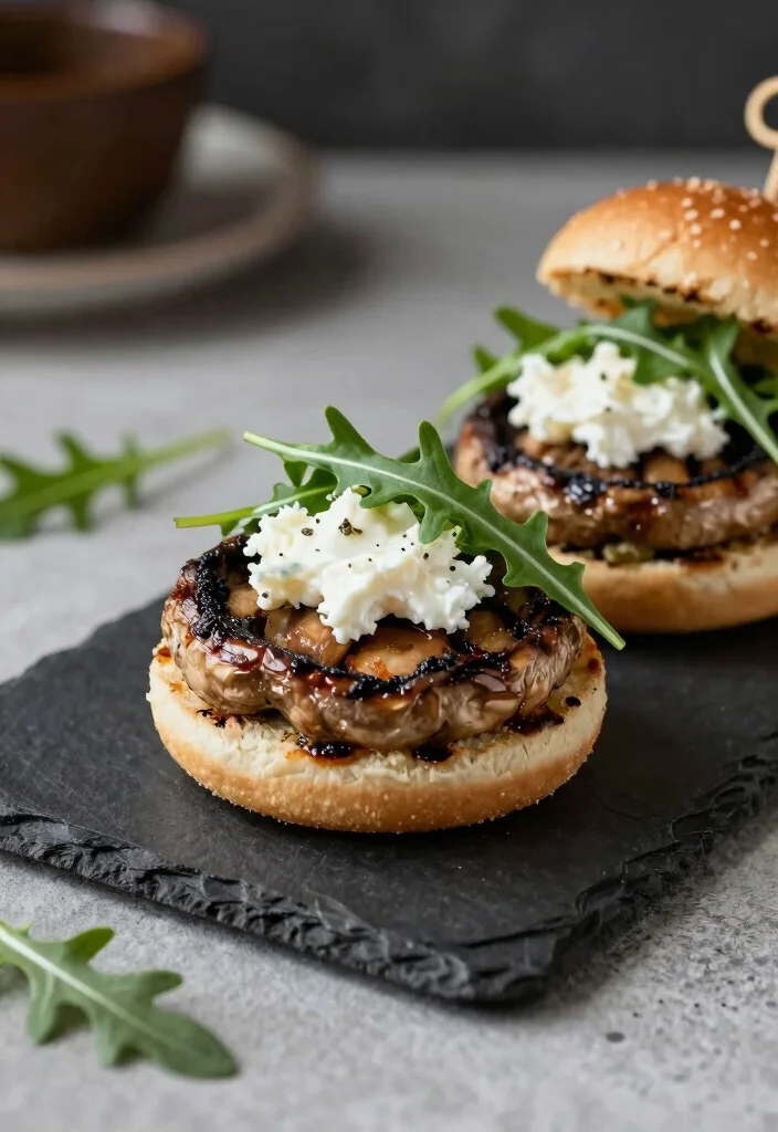 10 Healthy Slider Recipes for Light Mini Meals 6. Portobello Mushroom Sliders 0