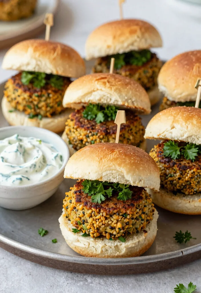 10 Healthy Slider Recipes for Light Mini Meals 7. Mediterranean Lentil Sliders 0