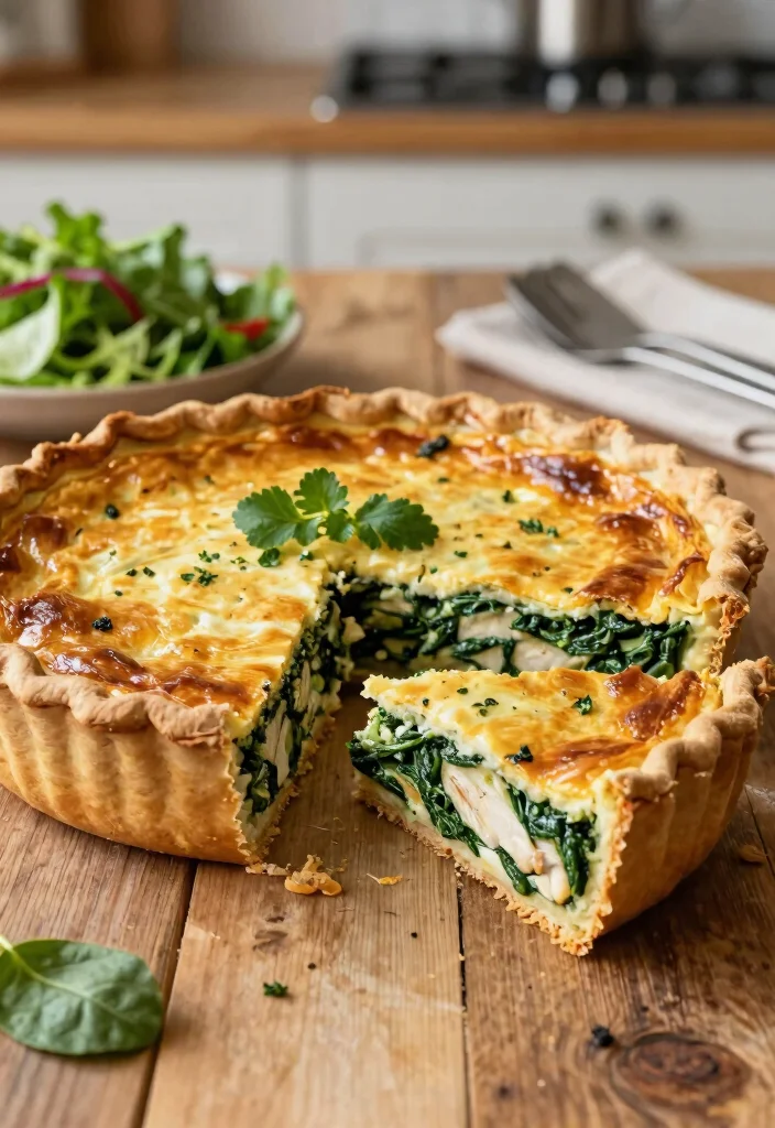 10 Keto Chicken Spinach Recipes for Easy Weeknight Dinners - 6. Keto Chicken Spinach Quiche 1