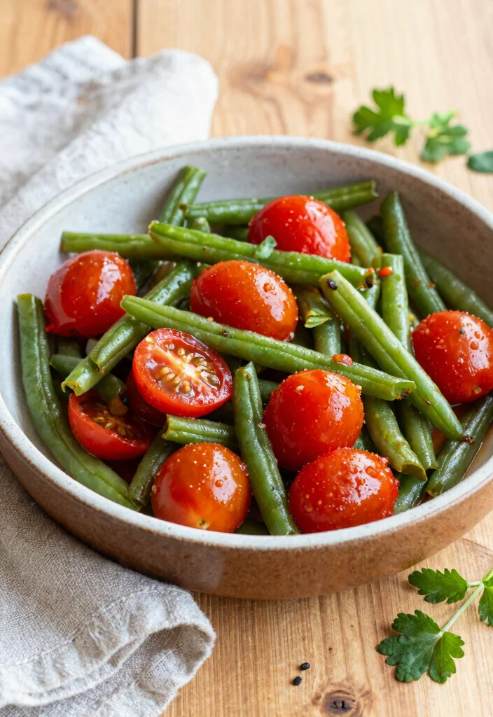 10 Keto Green Bean Recipes for Easy Side Dishes 100 10 Keto Green Bean Recipes for Easy Side Dishes - 10. Green Bean and Tomato Medley 1