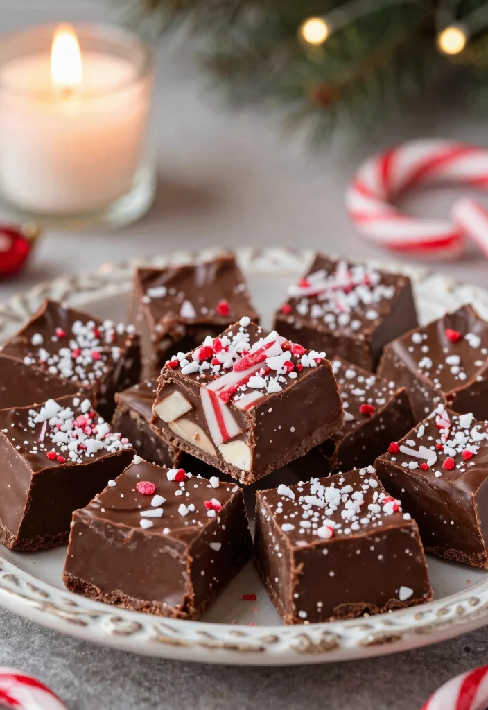 10 Peppermint Dessert Recipes for Cool Festive Treats - 10. Chocolate Peppermint Fudge 1