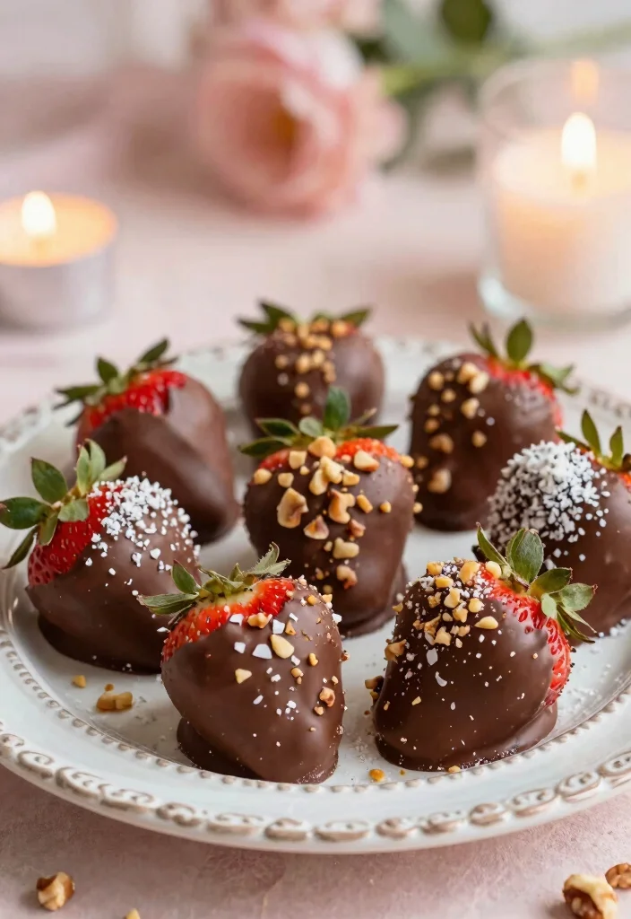 10 Valentines Dinner Recipes for a Romantic Night In 10. Vegan Chocolate Covered Strawberries 0