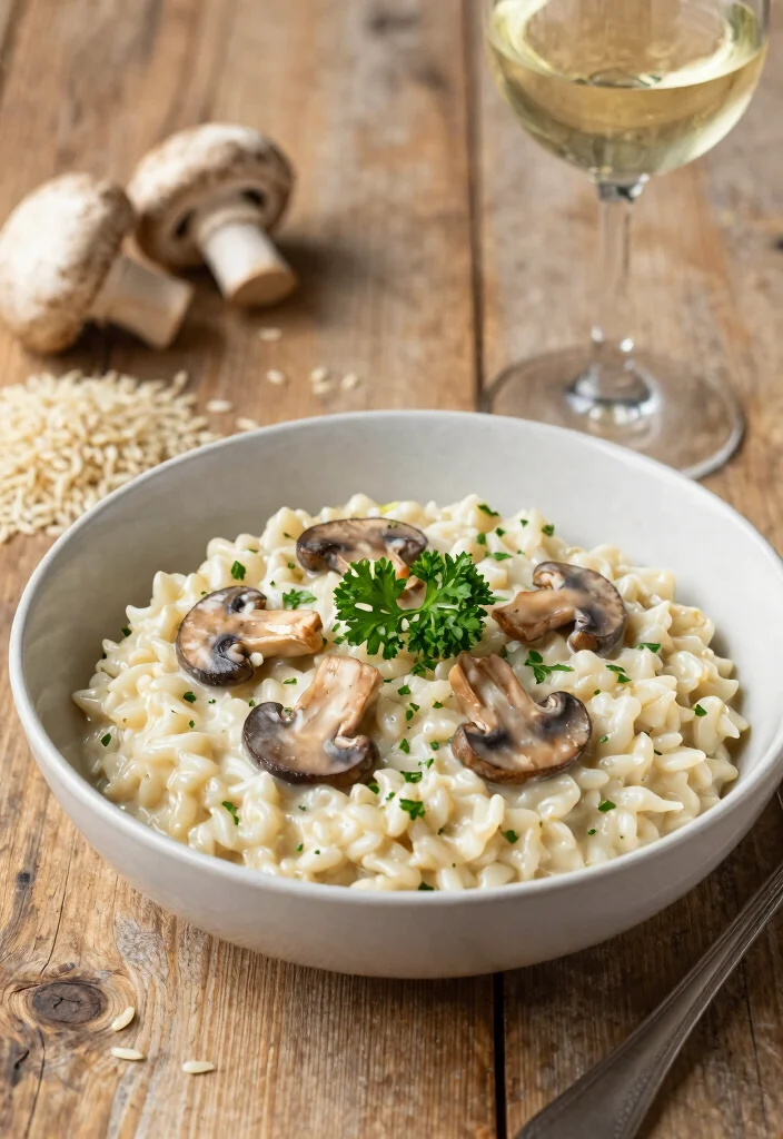 10 Valentines Dinner Recipes for a Romantic Night In 2. Creamy Vegan Mushroom Risotto 0