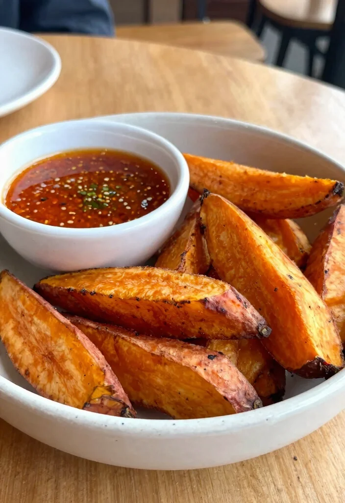10 Valentines Dinner Recipes for a Romantic Night In 9. Sweet Potato Wedges with Spicy Dip 0