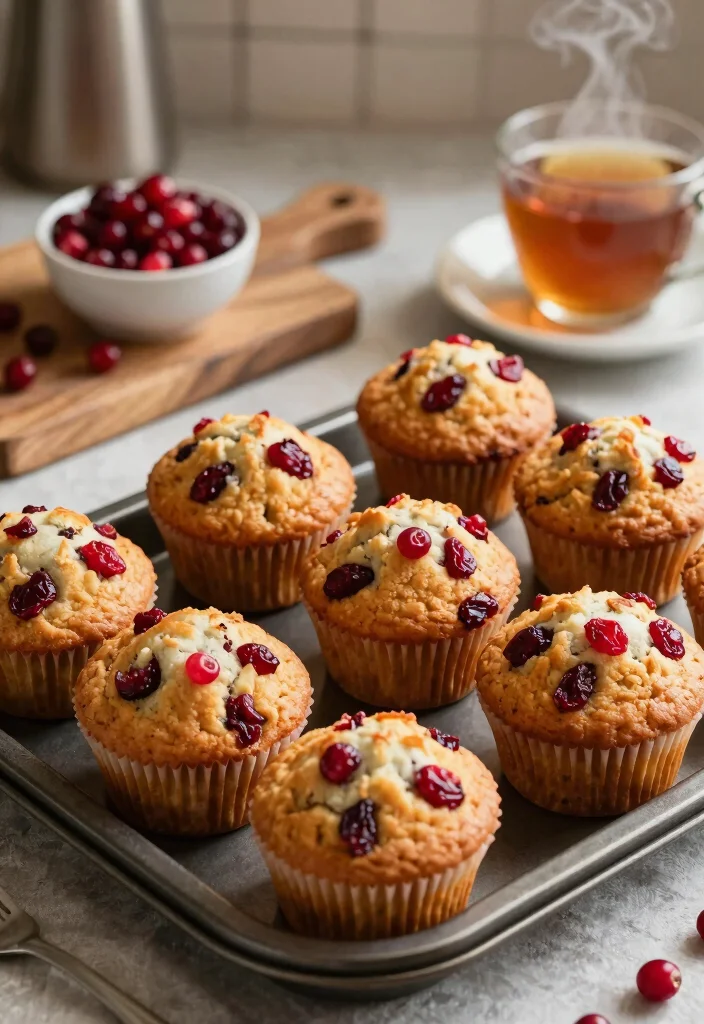 10 Vegan Cranberry Recipes for Sweet and Tart Flavor 12 10 Vegan Cranberry Recipes for Sweet and Tart Flavor - 2. Vegan Cranberry Muffins 1