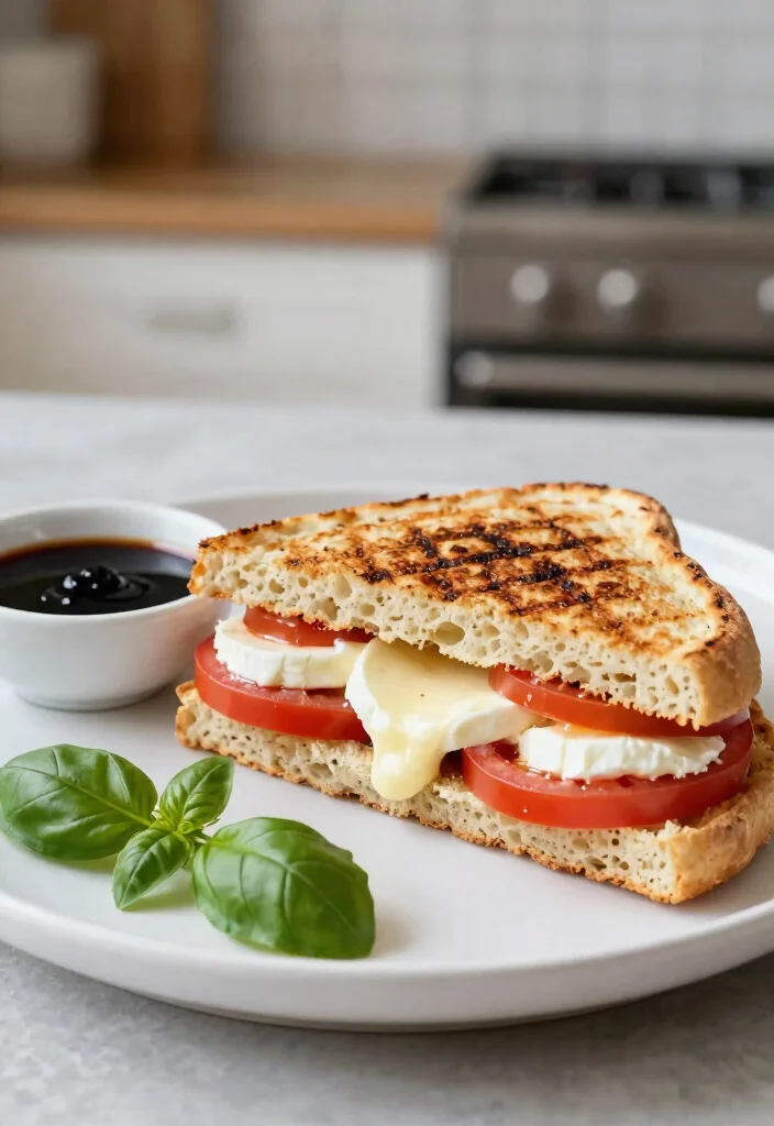 10 Vegan Panini Recipes for Crispy Comfort Sandwiches - 2. Caprese Vegan Panini 1