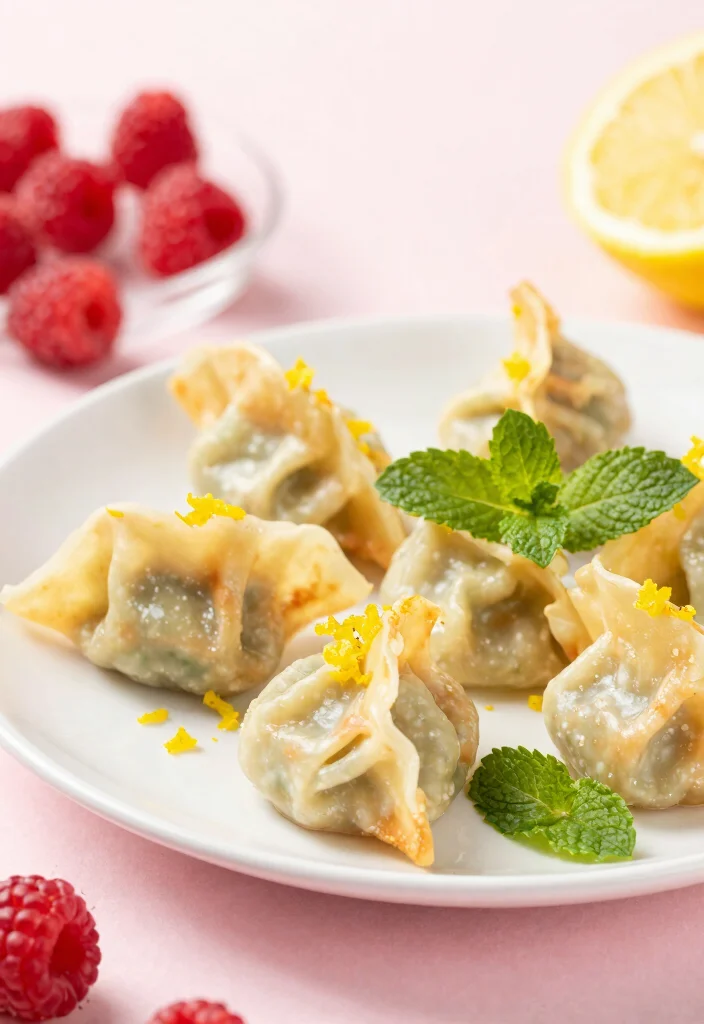 10 Wonton Wrapper Dessert Recipes for Crispy Sweet Treats 10. Raspberry Lemonade Wontons 0