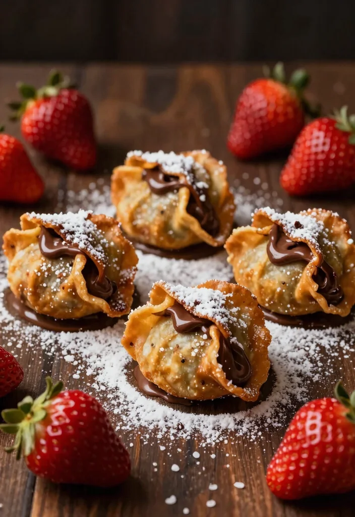 10 Wonton Wrapper Dessert Recipes for Crispy Sweet Treats 4. Nutella Stuffed Wontons 0