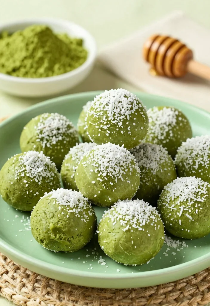 12 Clean Eating Dessert Recipes for Smarter Sweet Choices - 7. Matcha Energy Bites 1
