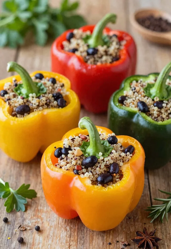 12 Fat Loss Dinner Recipes for Light Filling Plates 1. Quinoa Stuffed Bell Peppers 0