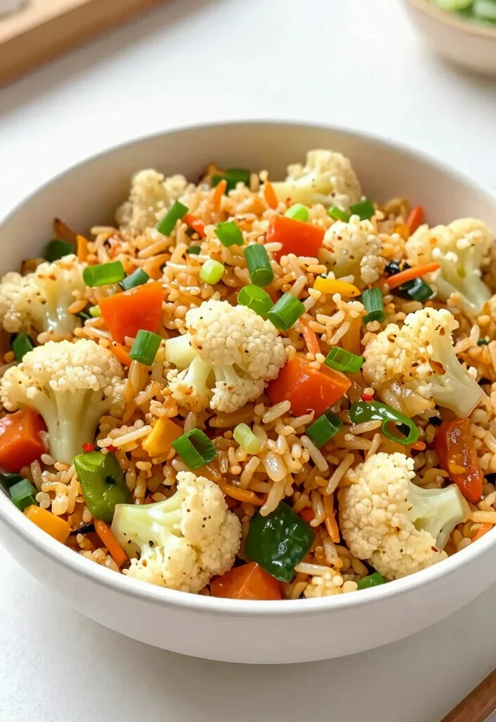 12 Fat Loss Dinner Recipes for Light Filling Plates 8. Cauliflower Fried Rice 0