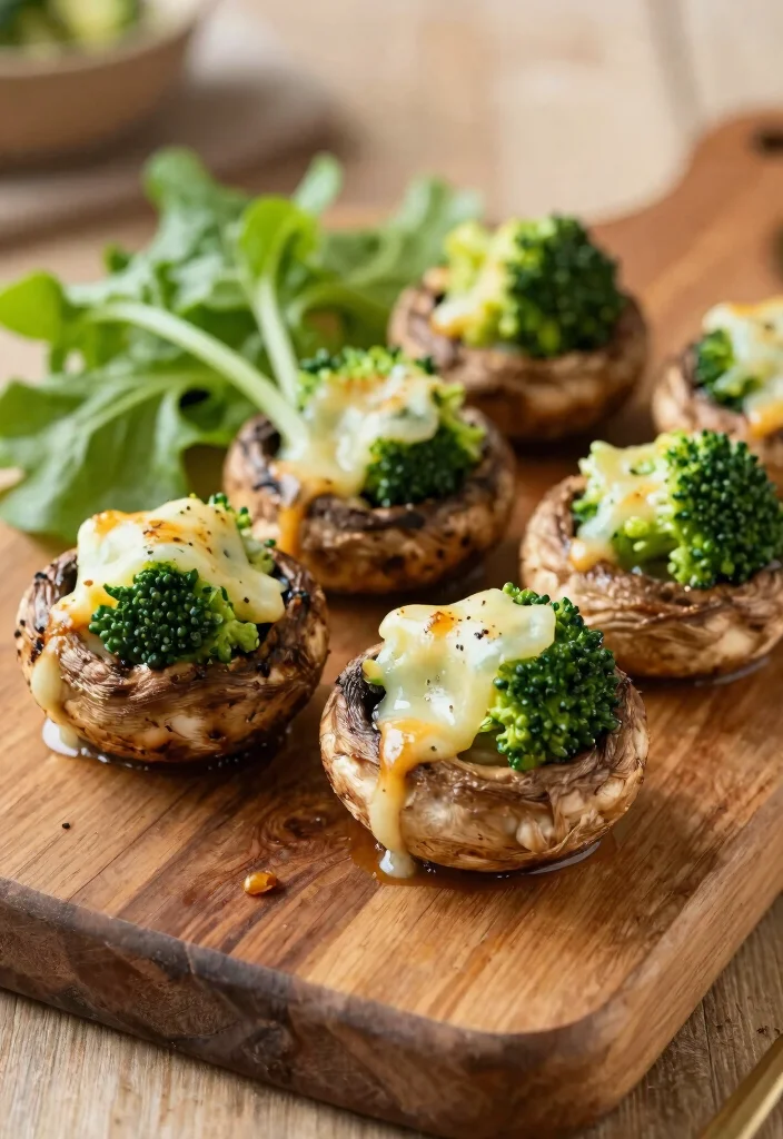 12 Fat Loss Dinner Recipes for Light Filling Plates 9. Broccoli and Cheese Stuffed Portobello Mushrooms 0