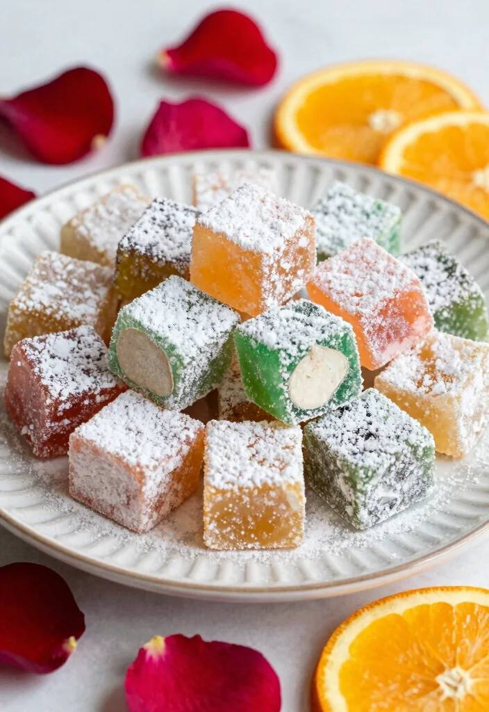 12 Greek Dessert Recipes with Light Mediterranean Sweetness 23 12 Greek Dessert Recipes with Light Mediterranean Sweetness - 3. Loukoum (Turkish Delight) 1