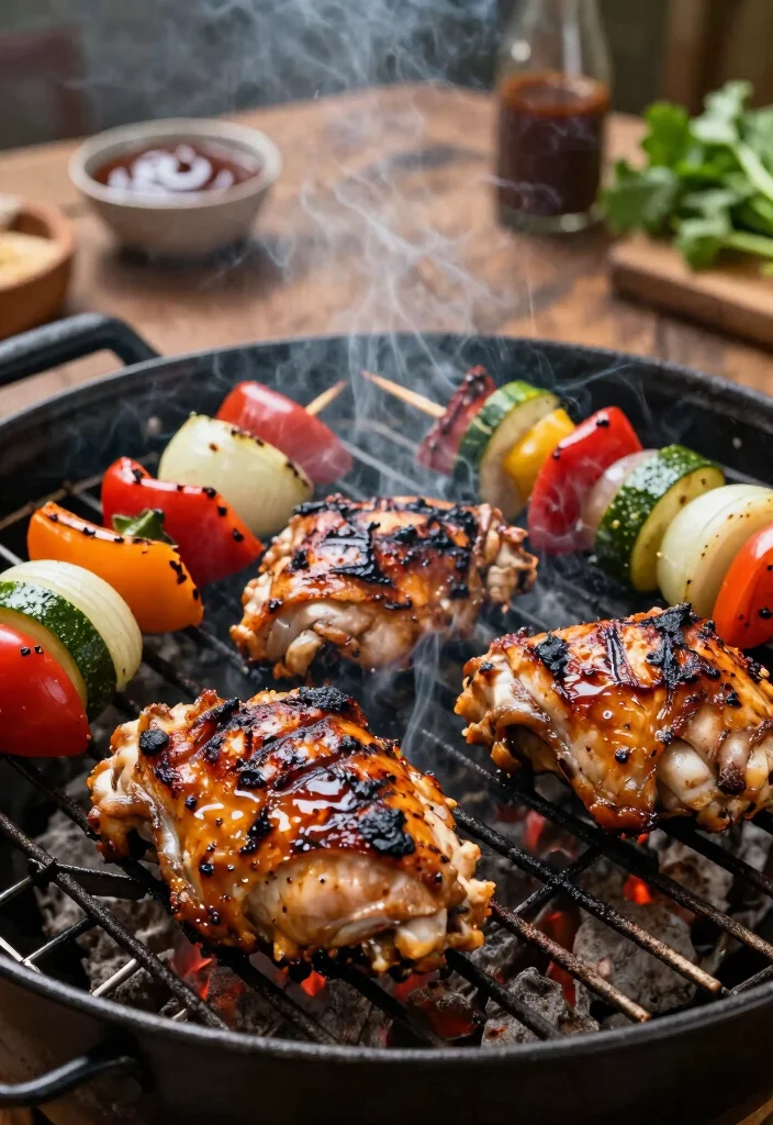 12 Grilled Dinner Recipes for Easy Smoky Flavor 1. Smoky Grilled Chicken Thighs 0