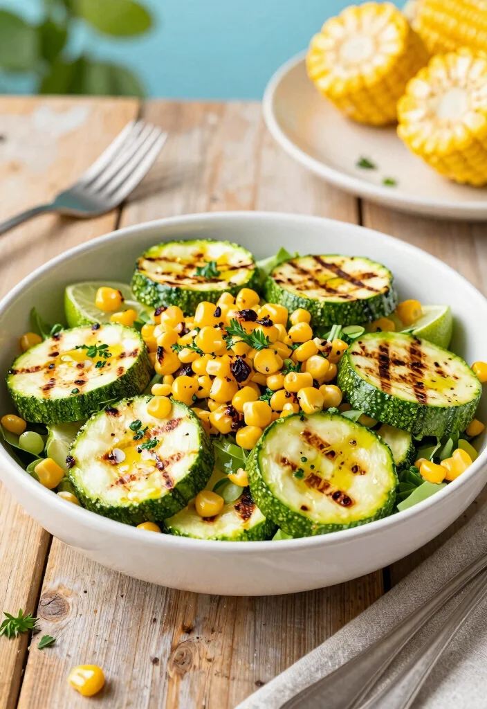 12 Grilled Dinner Recipes for Easy Smoky Flavor 10. Grilled Zucchini and Corn Salad 0