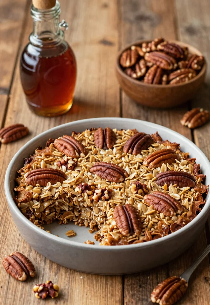 12 Healthy Baked Oatmeal Recipes for Easy Meal Prep 7. Maple Pecan Oatmeal Bake 0