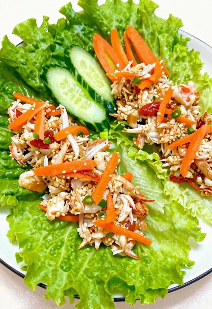 12 Healthy Crab Recipes for Lean Flavorful Dishes - 5. Spicy Crab Lettuce Wraps 1