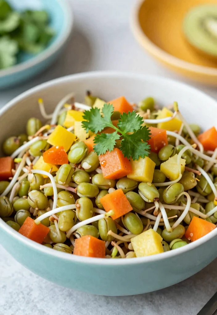 12 Healthy Indian Breakfast Recipes with Balanced Spices 10. Sprouted Moong Salad Nutrient Dense Mix 0