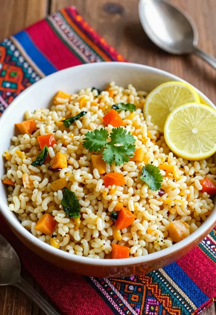 12 Healthy Indian Breakfast Recipes with Balanced Spices 2. Upma Savory Semolina Dish 0