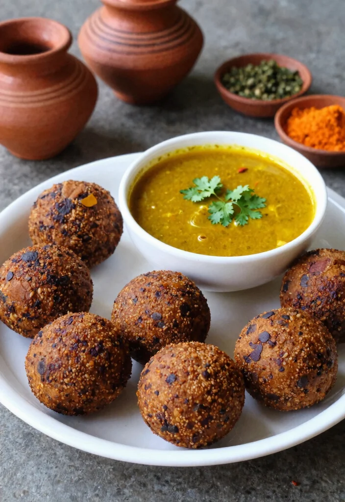 12 Healthy Indian Breakfast Recipes with Balanced Spices 8. Ragi Mudde Finger Millet Balls 0