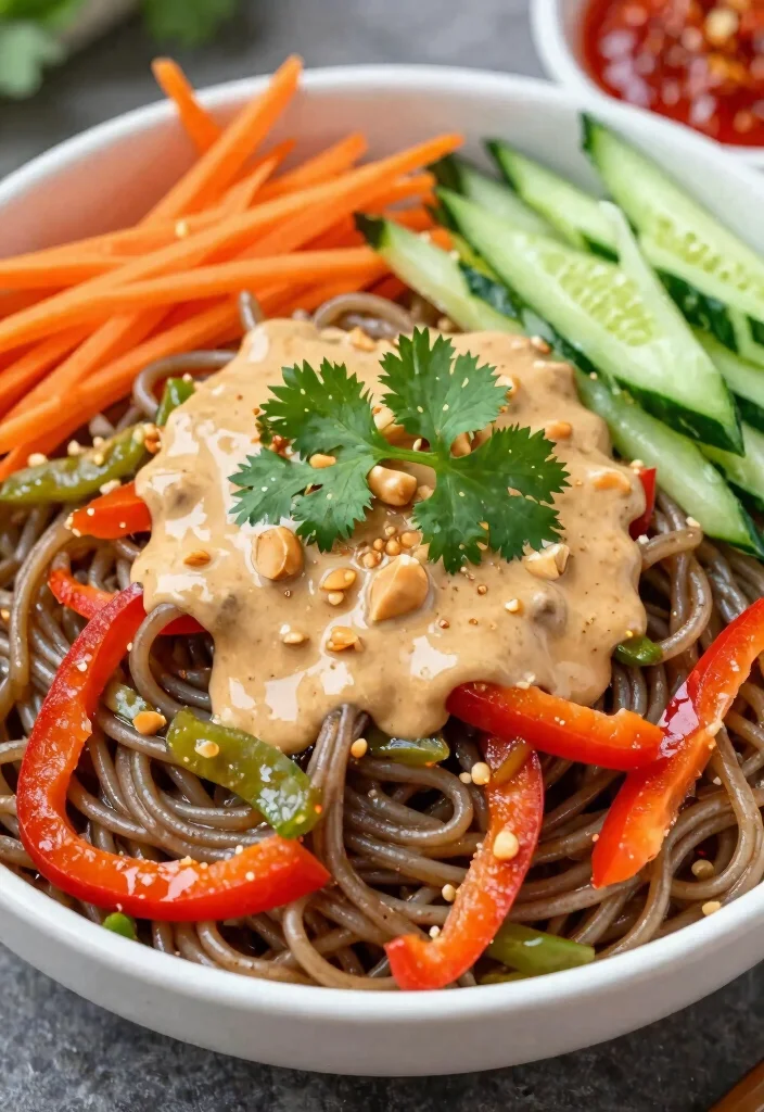 12 Healthy Noodle Recipes for Balanced Everyday Meals - 11. Spicy Peanut Noodle Salad 1