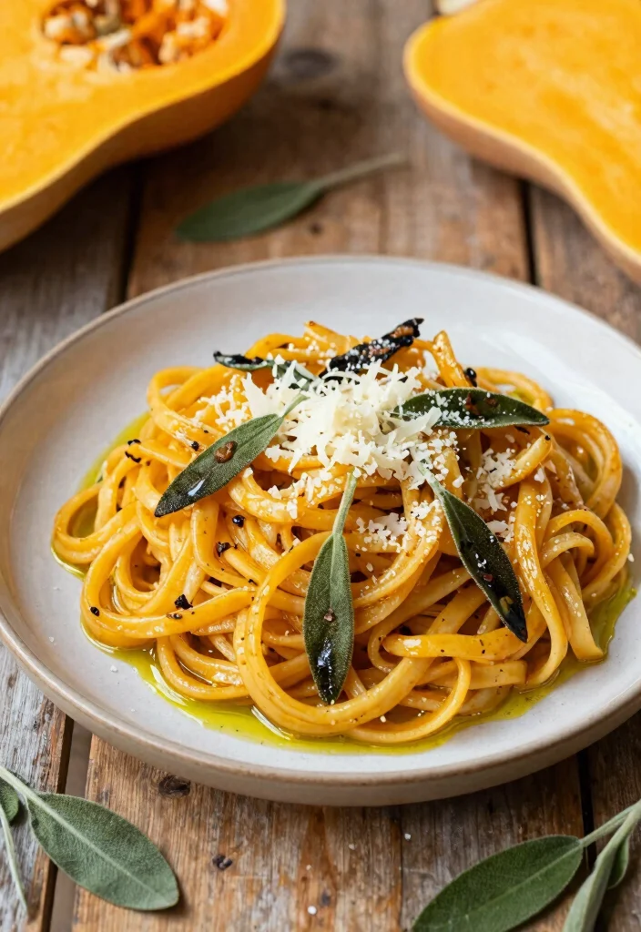 12 Healthy Noodle Recipes for Balanced Everyday Meals - 6. Butternut Squash Noodles with Sage 1